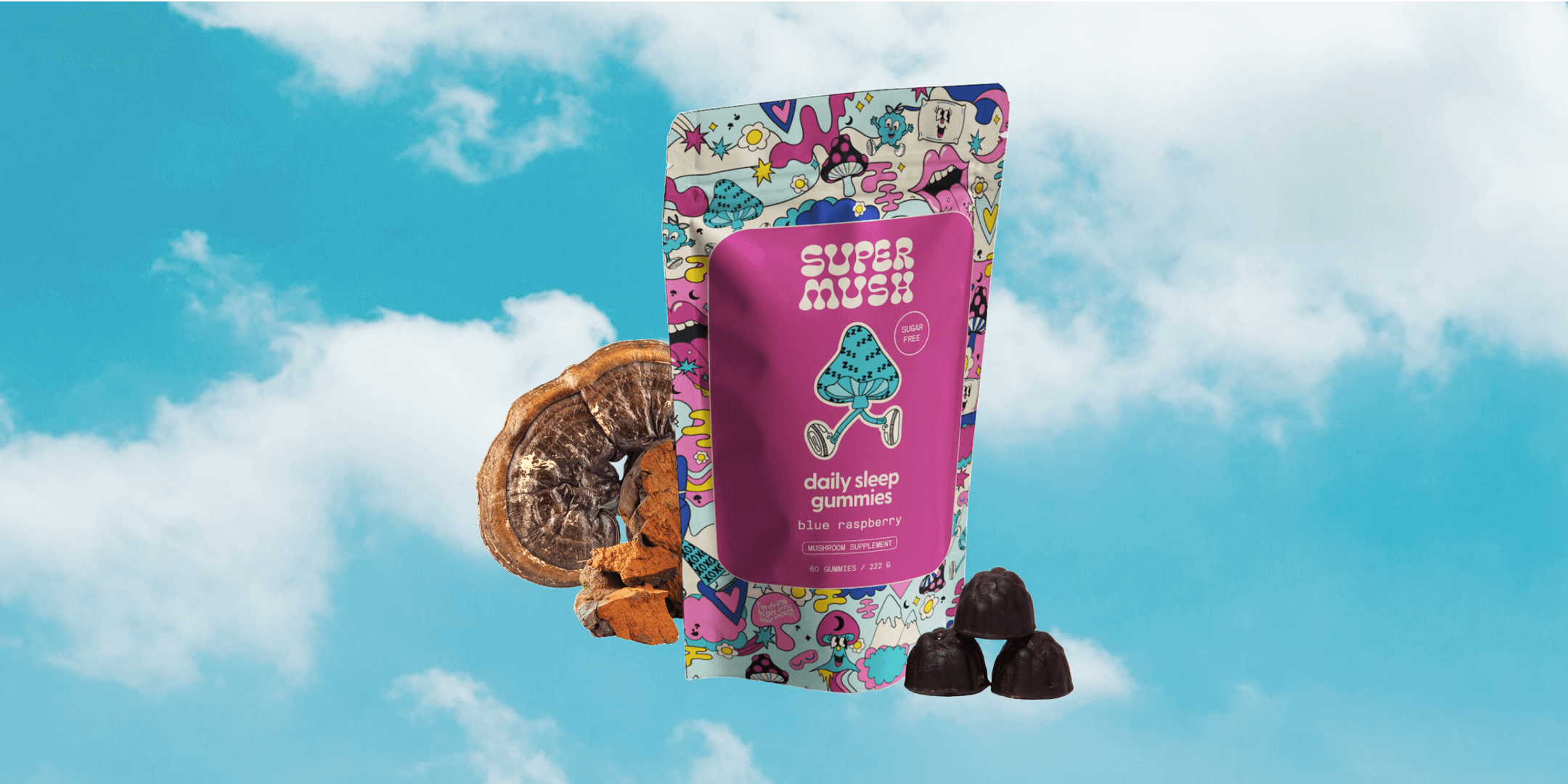 Natural Gummies Butterflies-Stress, Sleep, Anxiety, Muscle, Pain, Relax