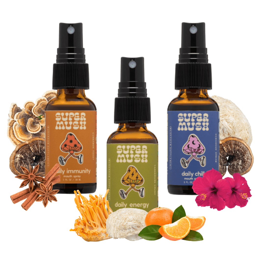 Daily Mouth Spray Bundle | SuperMush - Energy, Immunity & Chill