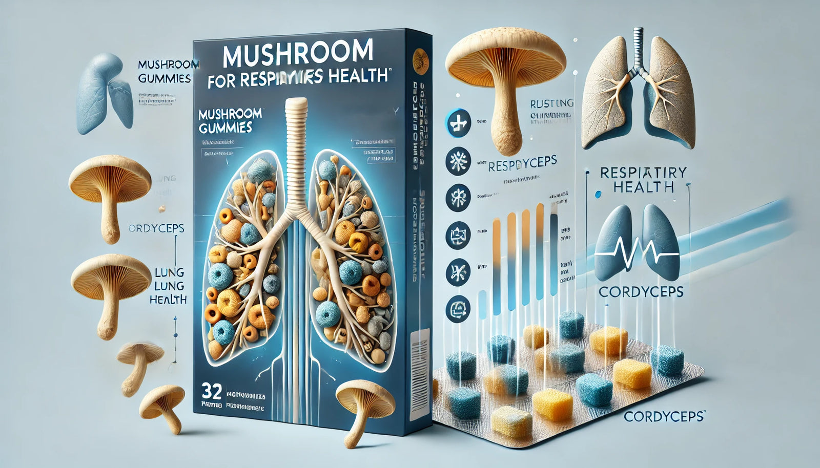 Mushroom Gummies for Respiratory Health