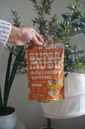 a packet of supermush daily creatine gummies